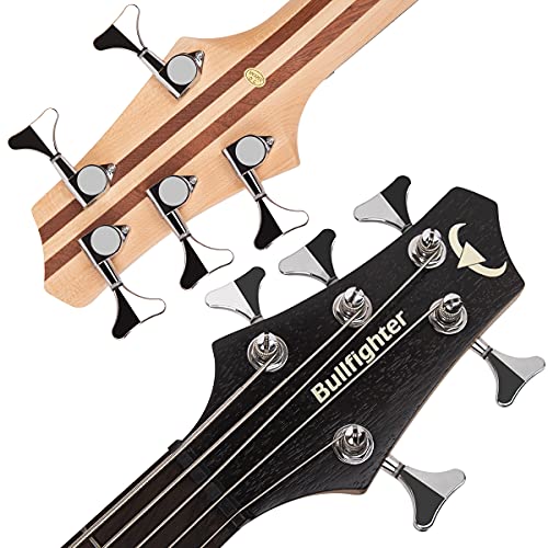Basse électrique 5 cordes pleine taille P basse kit pour débutants noir avec sac de concert, sangle de guitare et câble de guitare (5) - Les Beatles, Paul McCartney, John Lennon, RIngo Starr, George Harrison Basse électrique 5 cordes pleine taille P basse kit pour débutants noir avec sac de concert, sangle de guitare et câble de guitare (5) – Image 7