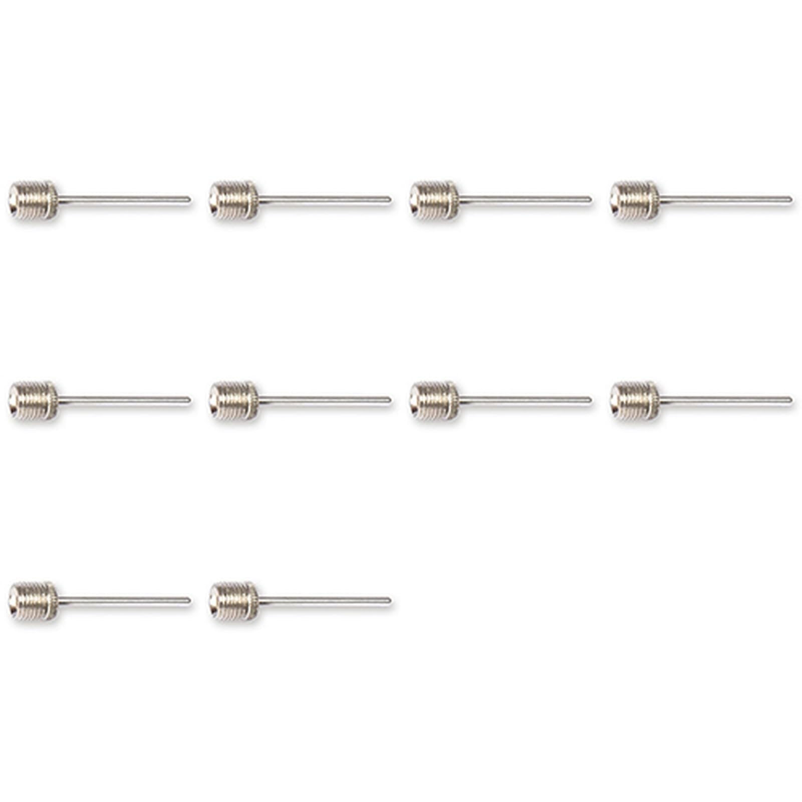 matumou 10 Pcs Basketball Football Inflating Needles Stainless Steel Ball Pump Pin Nozzle