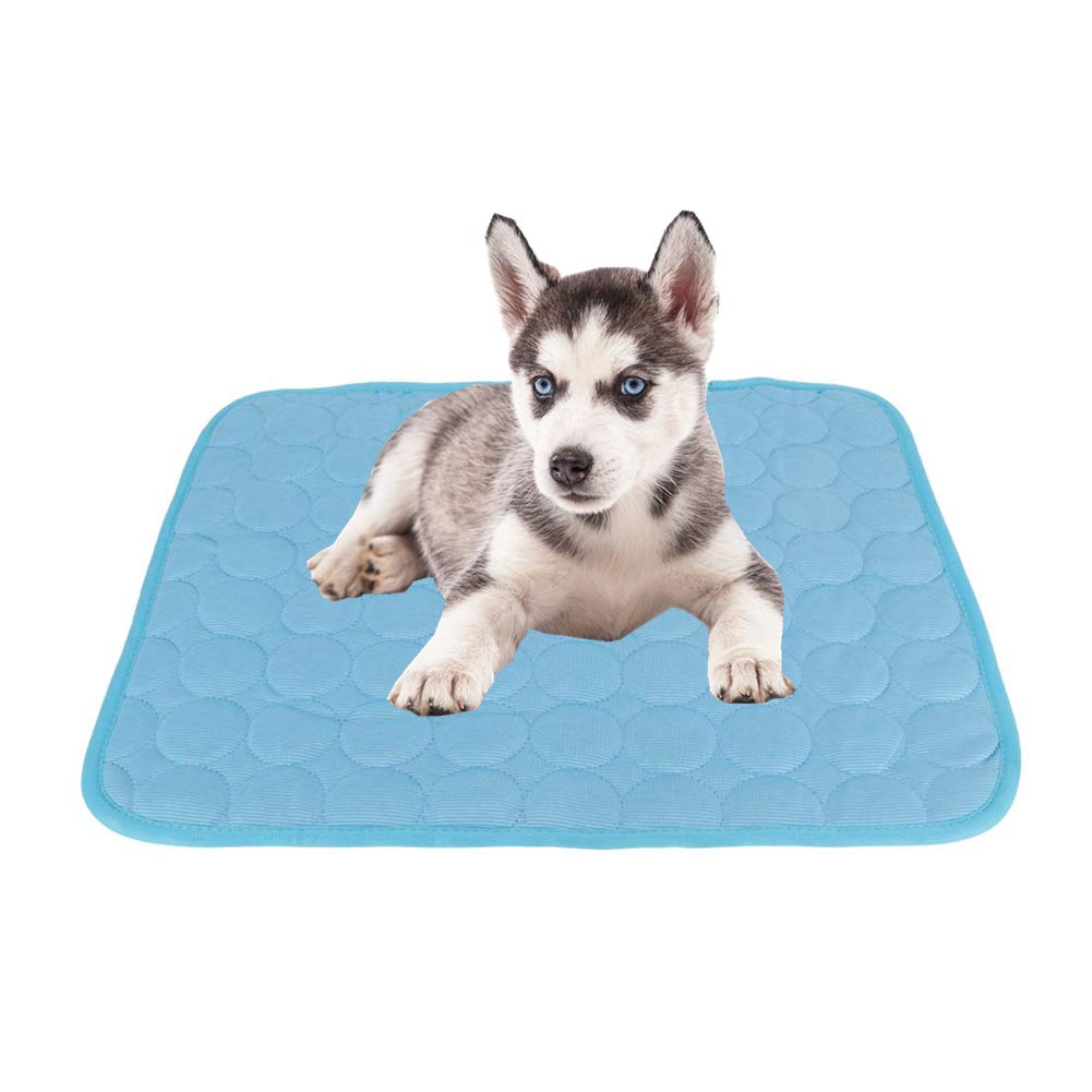 Tapis de refroidissement pour chien et chat bleu taille XL pour l'été