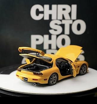 Amazon | 1/64 PGM 全開閉 Mazda マツダ RX7 FD3S 黄色 丸台座