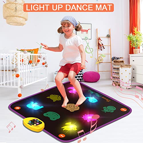 Pafolo 2022 Upgraded Dance Mat Light Up Dance Mat, Dance Mat for Kids