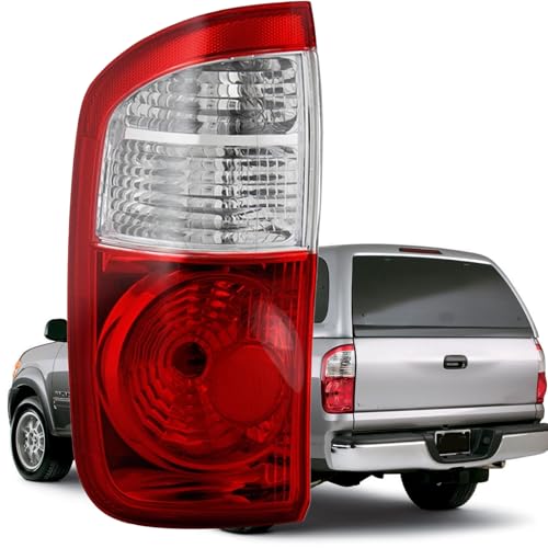 Tail Light Assembly Compatible With 2004 2005 2006 Toyota Tundra Left Driver Side Halogen Rear Brake Lamps With Bulb And Wiring Harness Fit 4 Door Double Cab