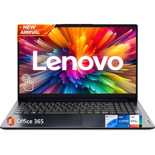 Image of Lenovo IdeaPad New Released 15.6 inch FHD Touchscreen Laptop, 13th Gen Intel Core i5-1335U, 12GB RAM, 756GB Storage(256GB SSD + 500GB Ext), Student Laptop, Wi-Fi 6, Windows 11, Microsoft 365 for the Web
