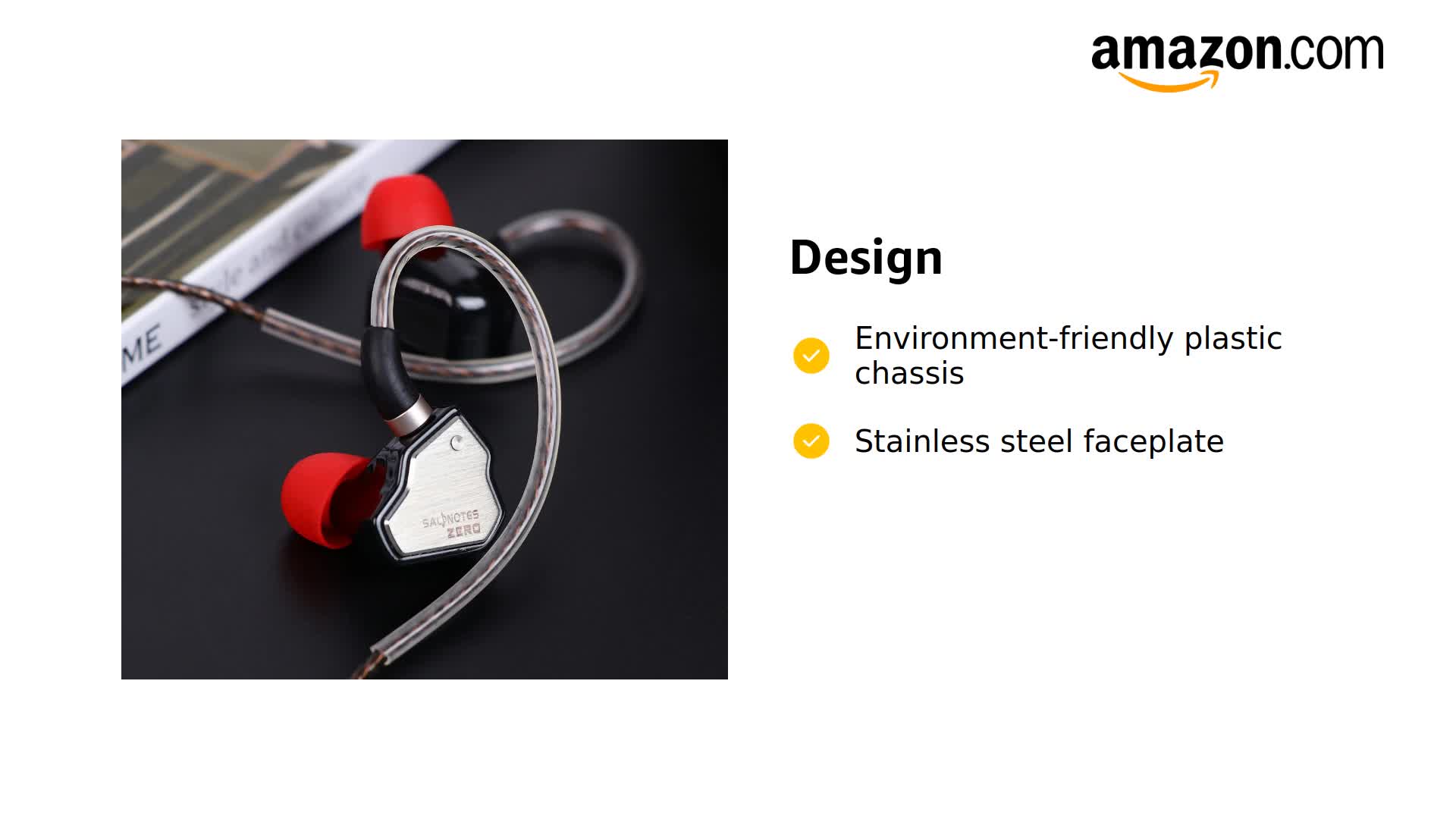 EarFun UA100(ES9038Q2M)＋LINSOUL 7HZ Salnotes Zero HIFI＋KBEAR4913 8芯の4.4mm純銀ケーブル Amazon.com: Linsoul 7Hz Salnotes Zero HiFi 10mm Dynamic Driver in