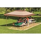 CROWN SHADES 10x10 Pop Up Canopy with 1 Side Wall - Beach Tent with One Push Setup - Outdoor Sun Shade for Events, Parties, Camping - Gazebo with STO-N-Go Cover Bag (White)