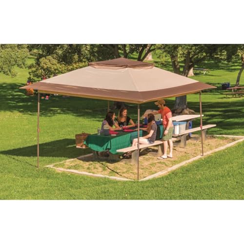 CROWN SHADES 10x10 Pop Up Canopy with 1 Side Wall - Beach Tent with One Push Setup - Outdoor Sun Shade for Events, Parties, Camping - Gazebo with STO-N-Go Cover Bag (White)