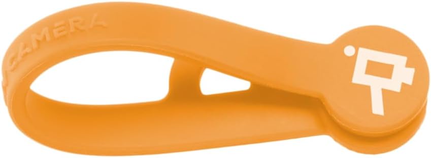 Wooden Camera Cine Magnetic Silicone Cable Ties, Cord Organizer, Set of 5 (Neon Orange, 105mm)