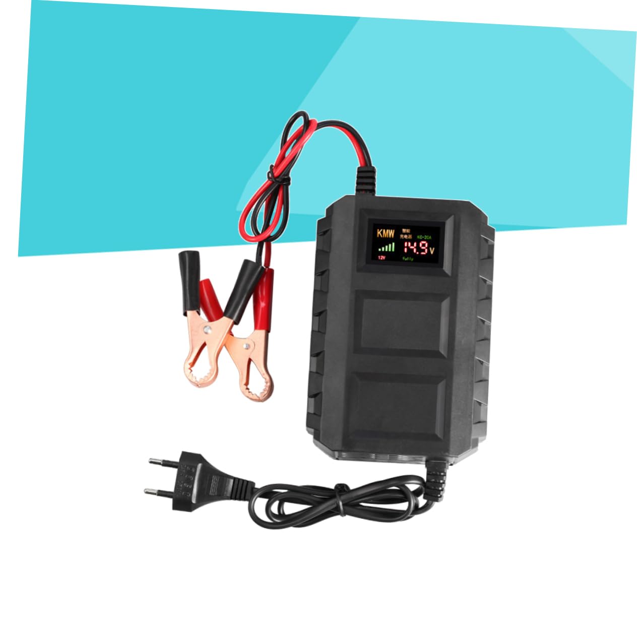 Chargeur de Batterie 12 V 20 A pour Moto et Batterie Automobile