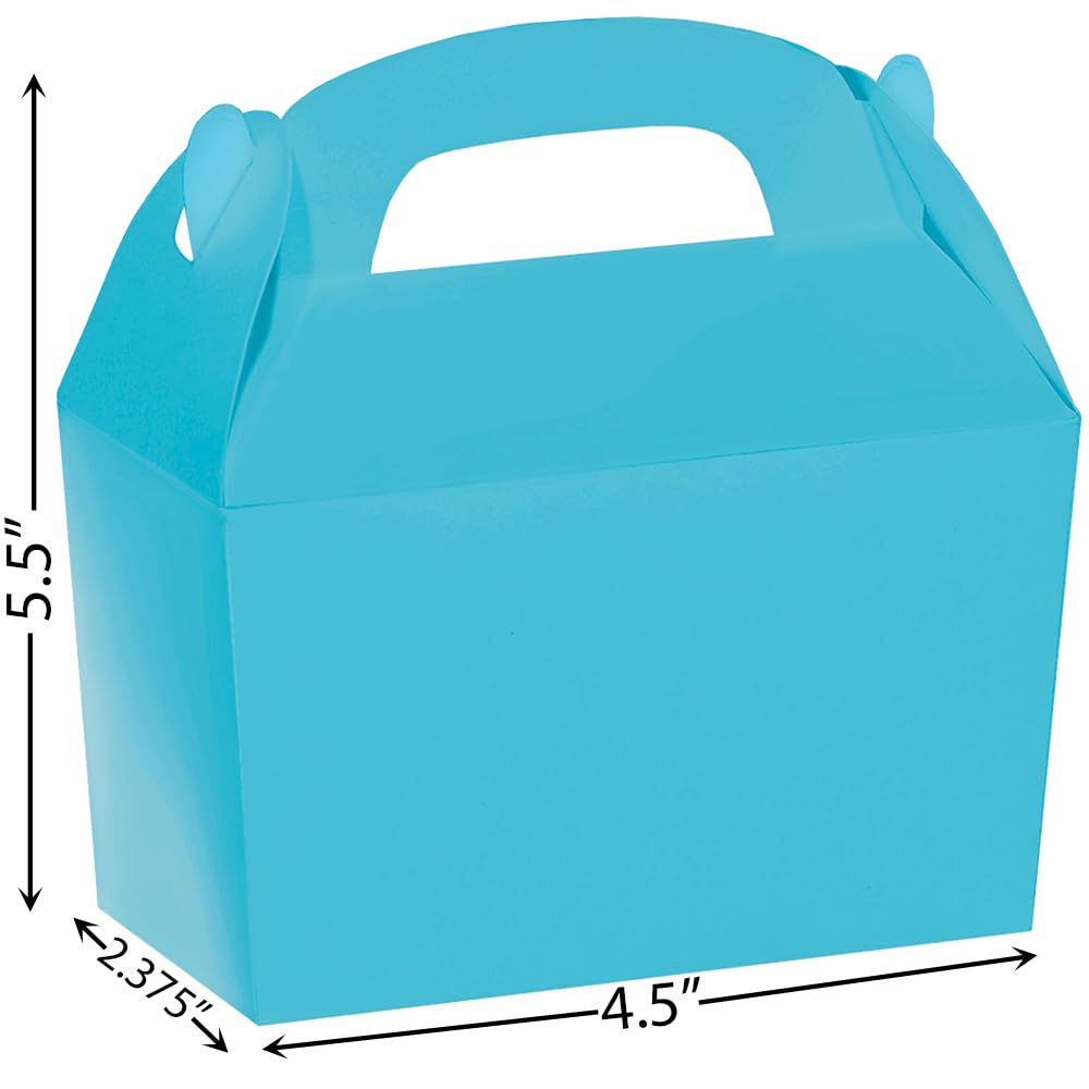 amscan 395128.54 Karibikblaue Partygeschenkbox – 1 Stück, Einheitsgröße