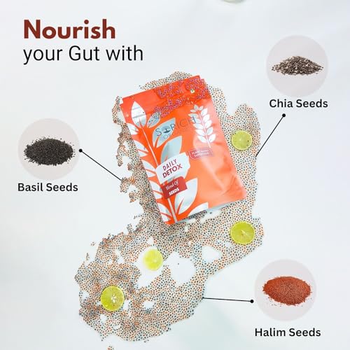 Image of Sorich Organics Daily Detox Seed Mix for Eating 250gm | Super Seeds Mix | Healthy Snacks | Diet Food | Vegan | Gluten Free | Zero Cholesterol