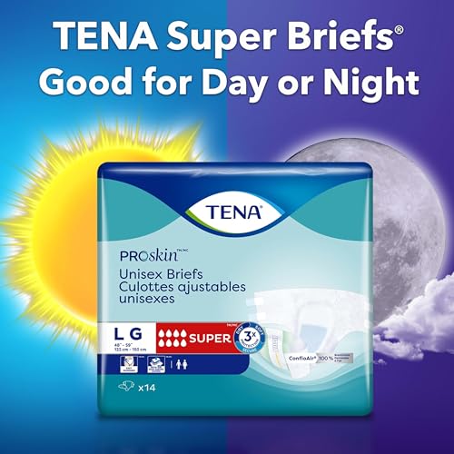 TENA Proskin Super Absorbency Incontinence Adult Diapers, Unisex, L, 56 ct - image 5