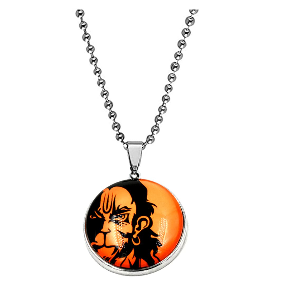 AFH Angry Hanuman Bajrang Bali Locket With Steel Chain Pendant For Men,Women (B0BLFH73QM) Amazon Price History, Amazon Price Tracker