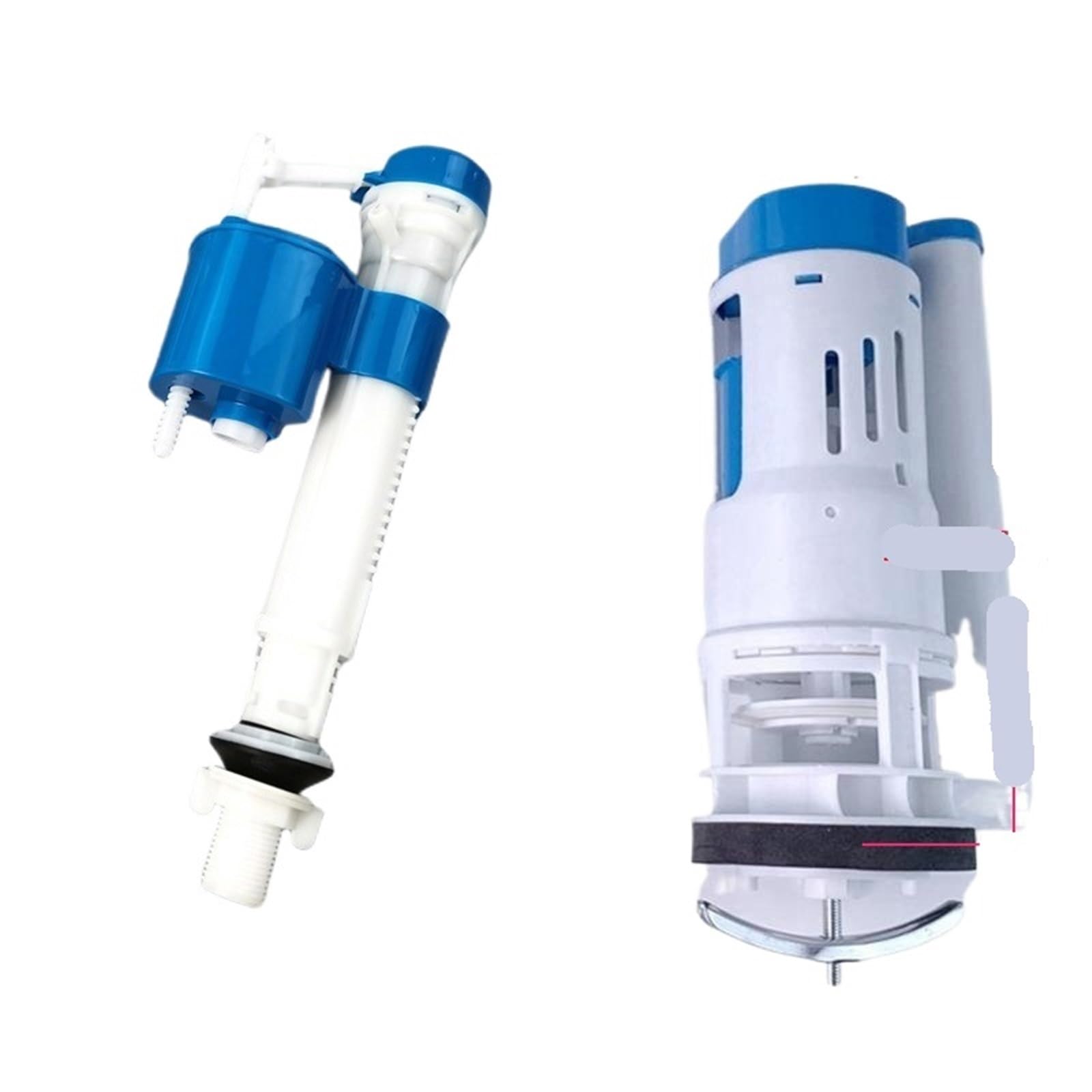 Padgcnor One Color Toilet Flush Valve Toilet Drain Intake Valve Tank Fittings Inlet Flush Water Saving Piece Cistern Mechanism Wc Kits(One-Pieces 24Cm B1)