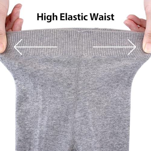 Looching 5 Pack Baby Toddler Girls Cotton Knit Tights Wavy Pattern Legging Stocking Pants Pantyhose for 1-10 Years Kids2