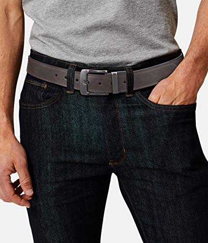 Image of Levi's Leather Men's Levis 40Mm Reversible Belt With Brushed Silver Buckle