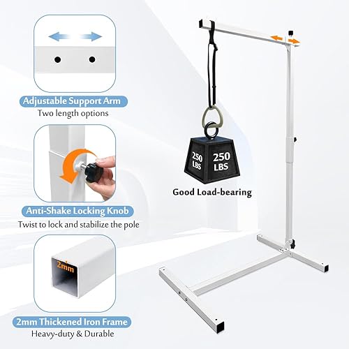 Miniatura 4 de Trapecio con soporte para movilidad de cama, barra colgante para ancianos, barra de levantamiento para cama de hospital médica, riel de