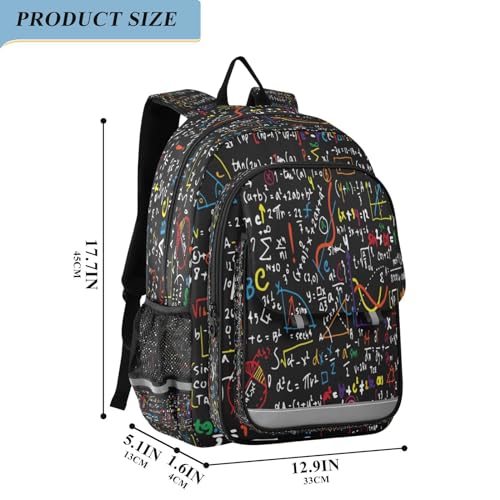 ALAZA School backpacks for girls boys Math Linear Formulas and Calculation Backpack Students Bookbag for school bag Womens Casual Daypack College Bookbag2
