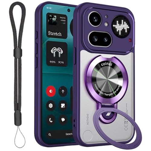 SHIKELGNA�P�[�X For Nothing Phone (4a) Pro �p �P�[�X Magsafe�Ή� ���C�����X�[�d 360°��]�X�^���h �c�����Ή� �X�}�z�P�[�X �ČR�K�i �ϏՌ� �}�O�Z�[�t �h�w�� �����O �}�O�l�b�g���� �J�o�[�u�p�[�v���v