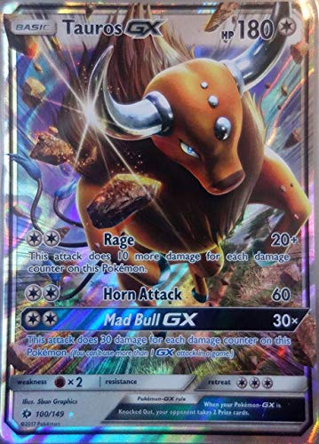 Carta Pokemon Tauros Gx 156 149 Rara Arcoiris