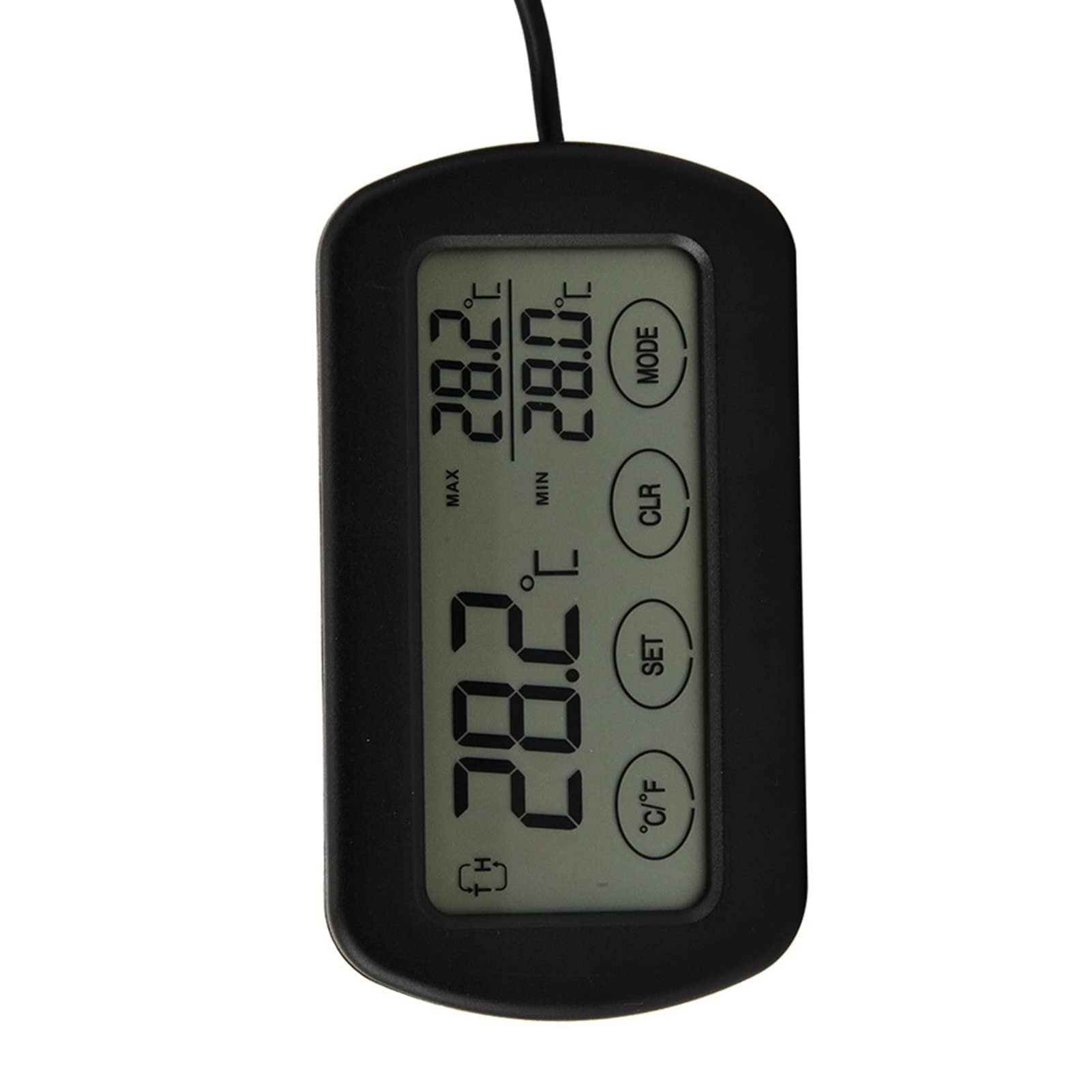 Thermomètre et hygromètre LCD pour couveuse d’œufs, moniteur numérique température humidité avec ventouse