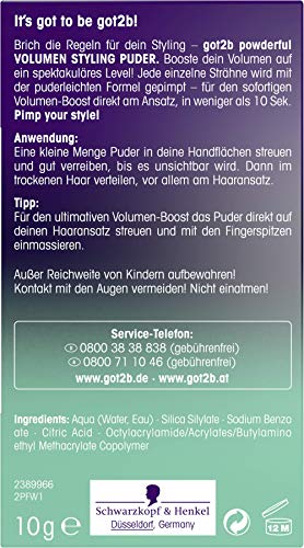 Got2B 024111 Schwarzkopf Powder'Ful Unisex Root Hair Styling Powder thumb #2