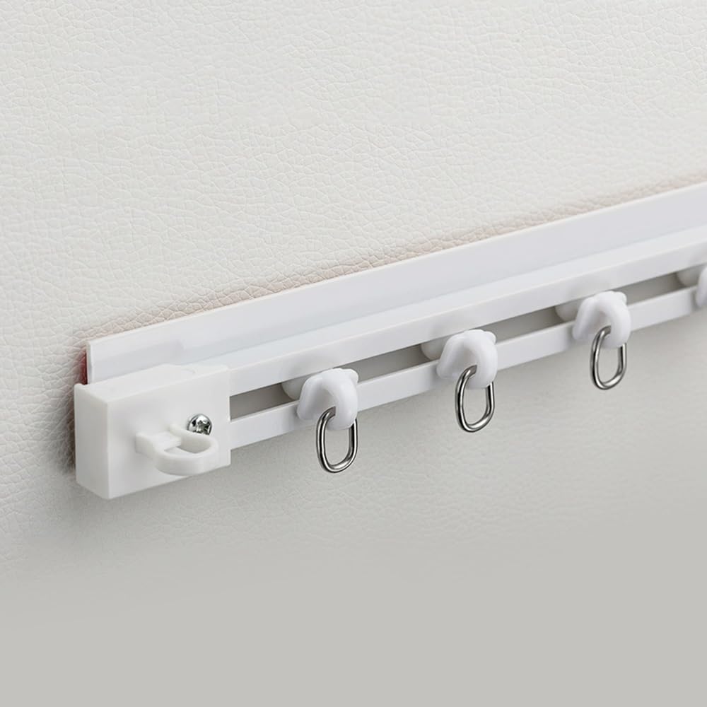 Tringle à rideau autocollante sans perçage mur et plafond droit 200cm