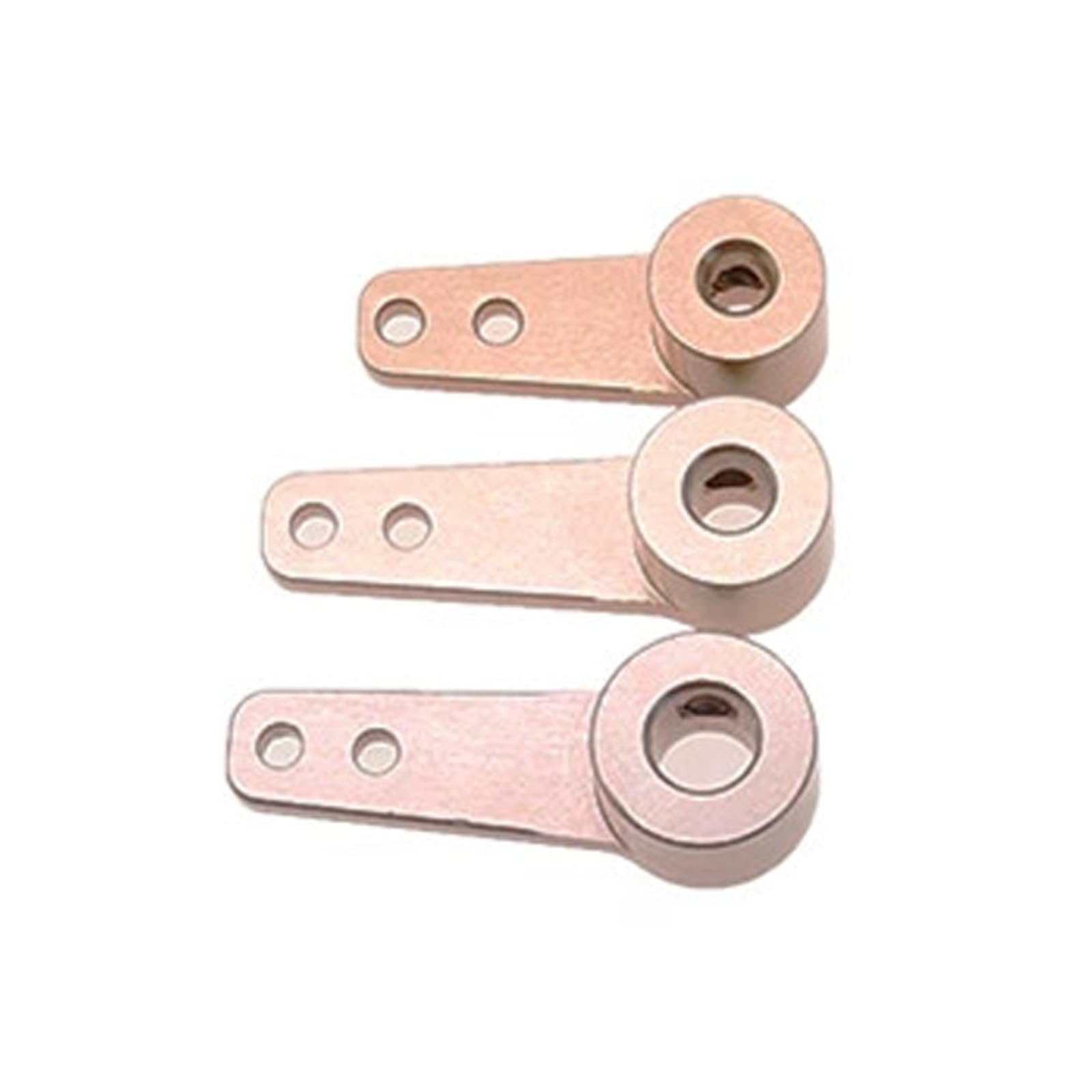 Carotoe Gold 3 Pieces Rose Servo Linkage Arms Built From Sturdy Aluminum For Effective Function Aluminum Alloy Servo Arm