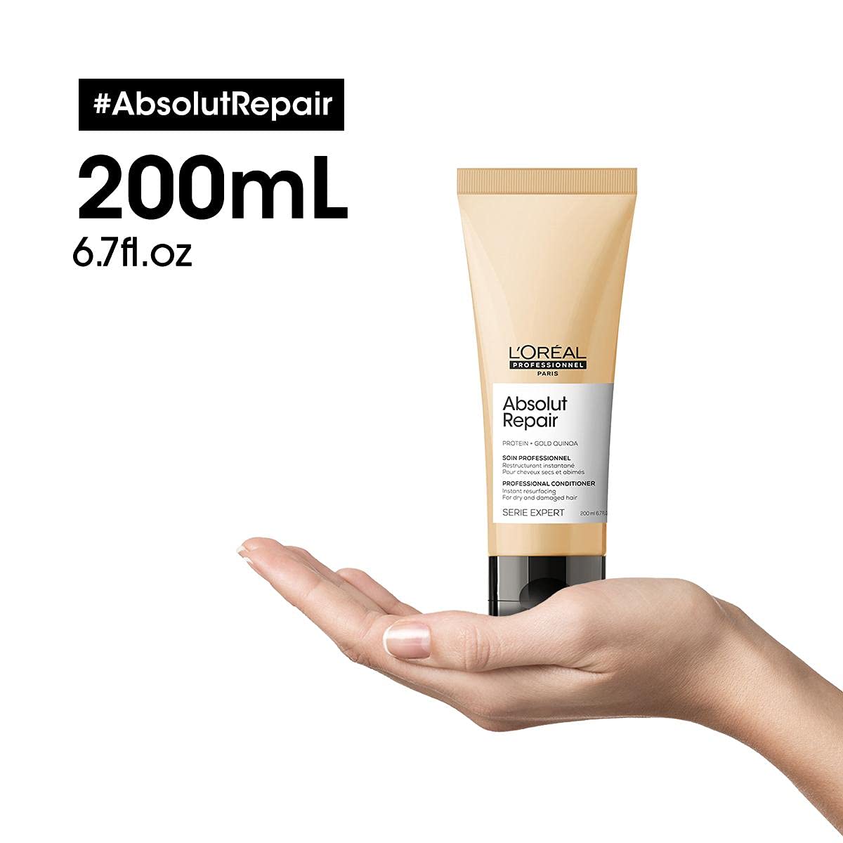 L'Oréal Professionnel, Acondicionador Tratamiento Reconstructor para Pelo Seco y Dañado, Absolut Repair