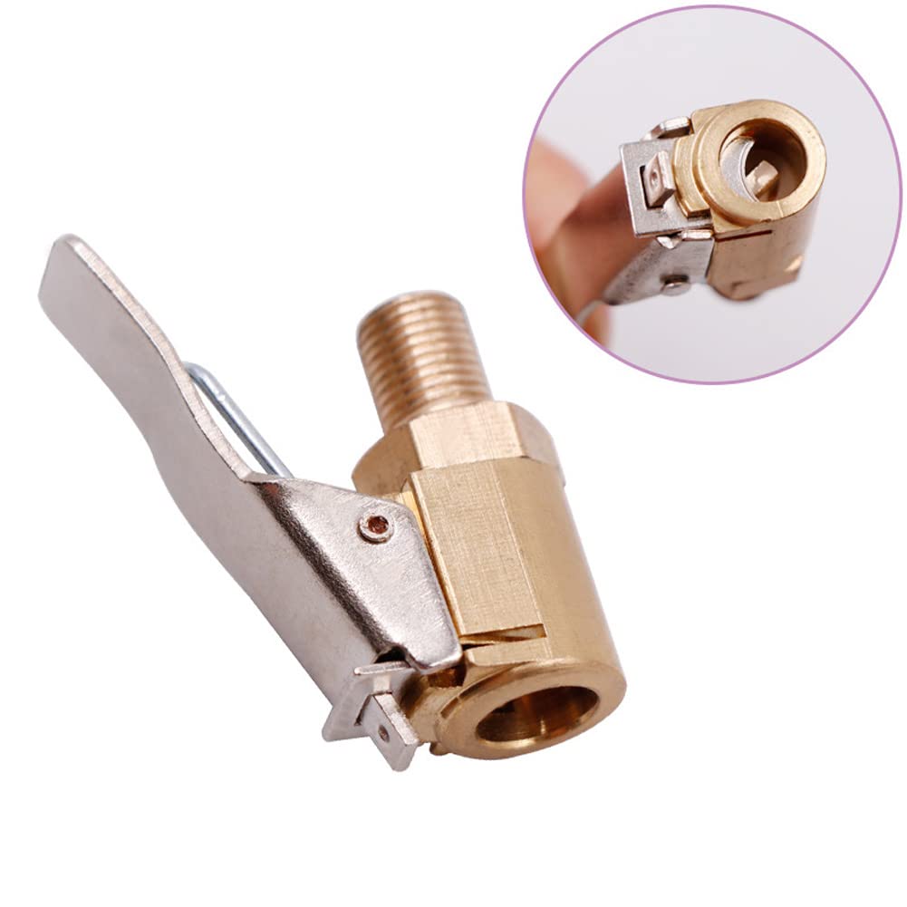 6 Pezzi Connettori Valvola Pneumatica In Ottone Con Morsetti: Adattatore A Sgancio Rapido 8mm Per Gonfiaggio Auto, Camper E Moto