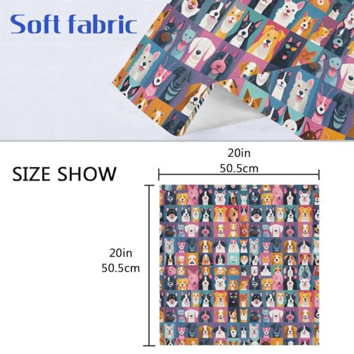 Servilletas de Tela con Estampado de Perro 20x20 Pulg miniatura 2
