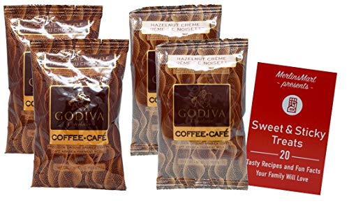 Godiva Chocolatier Assorted Ground Coffee Set | 2 Flavor 4 Pouch, (1) Each: