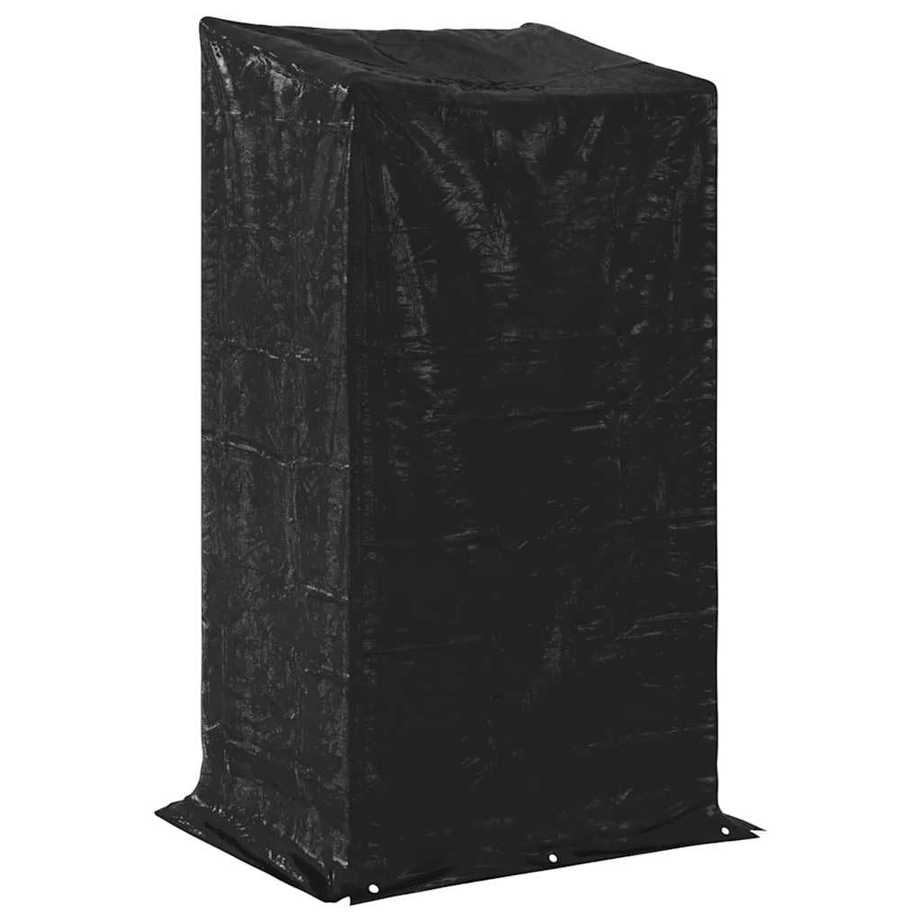 Portalegna con copertura antipioggia, 100 x 80 x 200 cm, in acciaio zincato