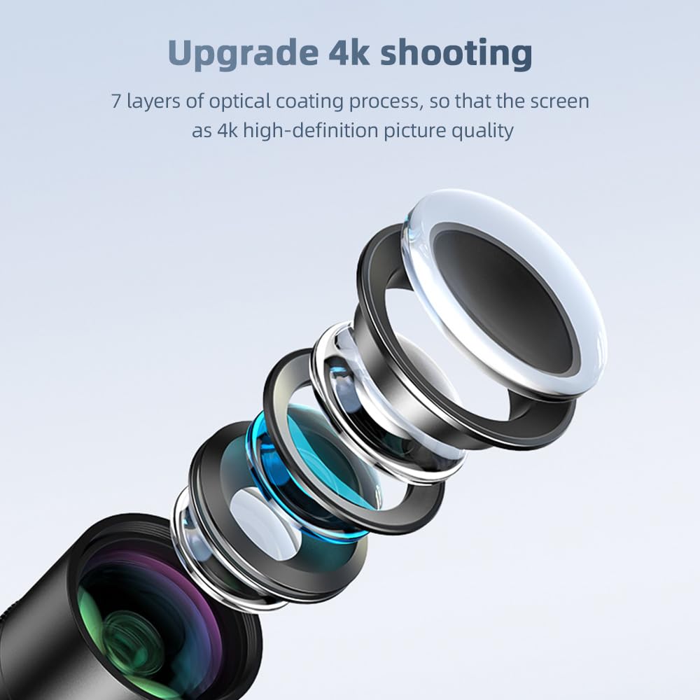 Téléobjectif Pour Smartphone 300 Mm - Zoom 10x - Avec Clip Universel - Pour Photos De Lune, Animaux, Randonnée