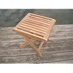 Royal Teak Collection Outdoor Footrest, Kiln-Dried Teak Square Wooden Foot Stool for Patio, Deck, and Poolside, Weather-Resistant Ergonomic Foot Rest (FTSTL) - Image 2