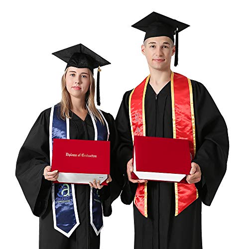 Graduationmall Imprinted Diploma Cover For Certificate 8.5''X 11'' (Red) #TOP6