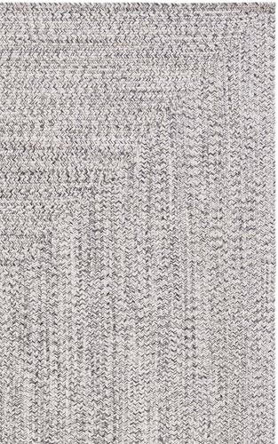 Tapete cuadrado 7' x 7' gris ecru tejido a mano miniatura 4