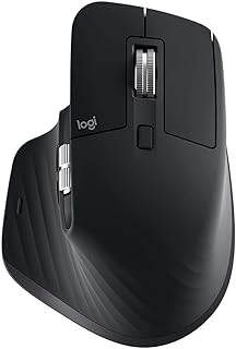 Logitech MX Master 3S - Wireless Performance Mouse with Ultra-Fast Scrolling, Ergo, 8K DPI, Track on Glass, Quiet Clicks, USB-C, Bluetooth, Windows, Linux, Chrome (Black)