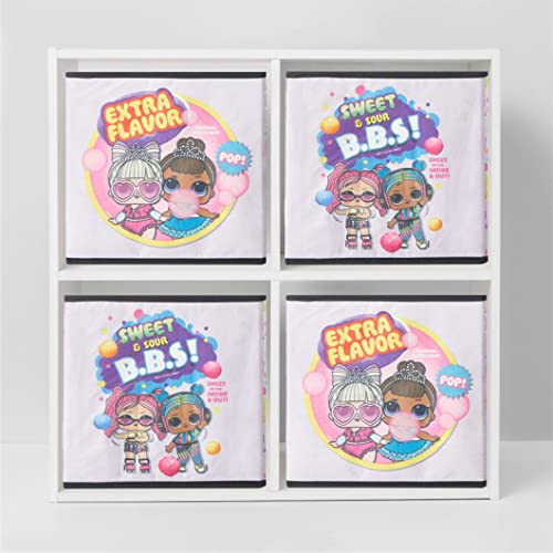 Image of Idea Nuova LOL Surprise Set of Two Spacious Collpasible Storage Cubes, 10 inchx10 inch