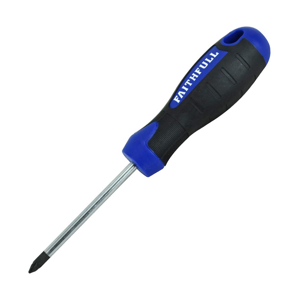 Faithfull Soft Grip Screwdriver Pozidriv Tip PZ2 x 100mm