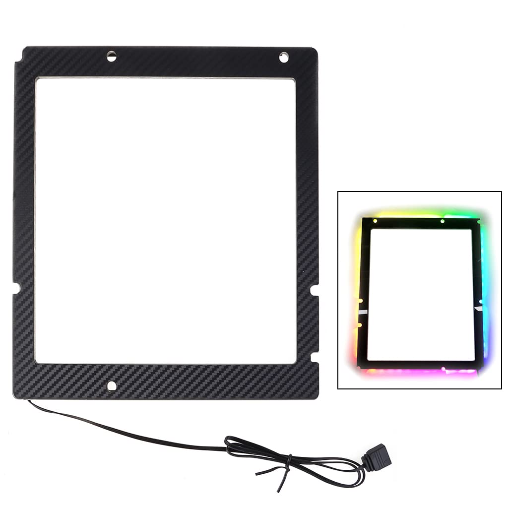 PLMN - Carte mère ATX ITX MATX RGB - Plaque arrière émettant de la lumière - 5 V - 3 broches ARGB - Lampe de bureau