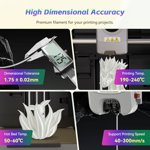 Image of FLASHFORGE Silk+ PLA Filament 1.75mm White, Silky Texture 3D Printing Filament, Enhanced Layer Adhesion with Stunning Surface Finish; Chrome-Like Brilliance and Silk-Smooth Perfection