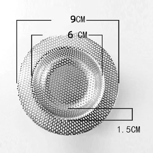 Colador para fregadero cocina acero inoxidable 4in miniatura 6