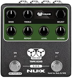 Authentic tape echo machine simulation Independent spring reverb effect MIDI in and out External expression pedal input USB port for PC editor and firmware upgrades