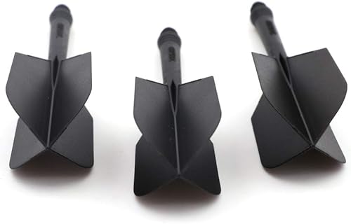 Miniatura 5 de ROST - Eje de dardos y vuelos integrados medianos, forma delgada, juego de 3