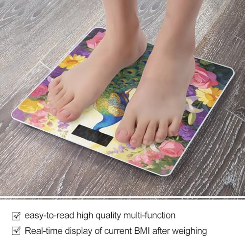 Báscula digital de baño con vidrio templado y led miniatura 5