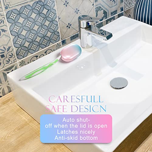 taishan uv sanitizer toothbrush case portable mini travel toothbrush holder fits all toothbrushes safety feature for home and travel