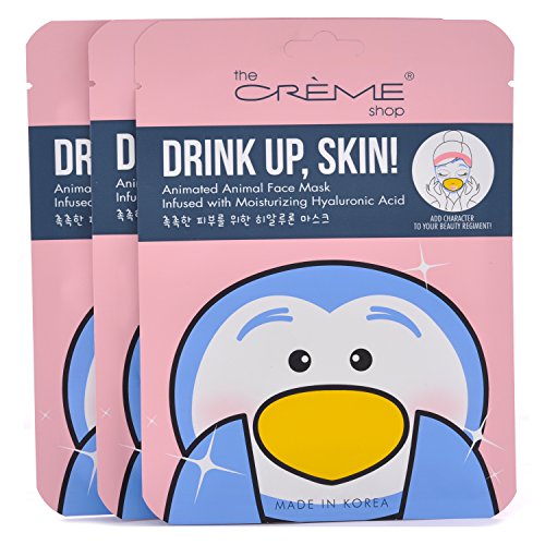 Creme Moisturizing Hyaluronic Acid Animated Face Mask 3 Piece Set