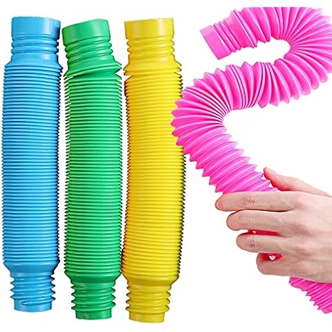 Pop Multi-Color XL Tubes (Toobs) Sensory Toy - 4 Pack Cover