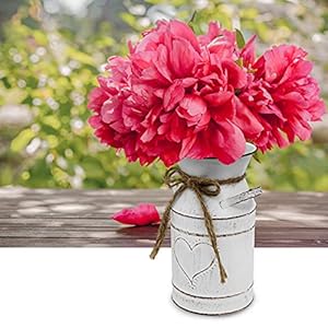   Rustic-Galvanized-Milk-CanWhite-Farmhouse-Decor-Metal-Flower-Vase-for-Kitchen-Bathroom-Home-Weddings-Office-78-H