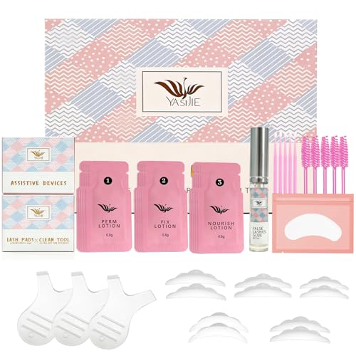 Kit de Levantamiento de Pestañas,Kit de Permanente de Pestañas Rizador Semipermanente Profesional,Fortalecer Cejas y Forma Natural，Adecuado Para Salón y Uso Doméstico